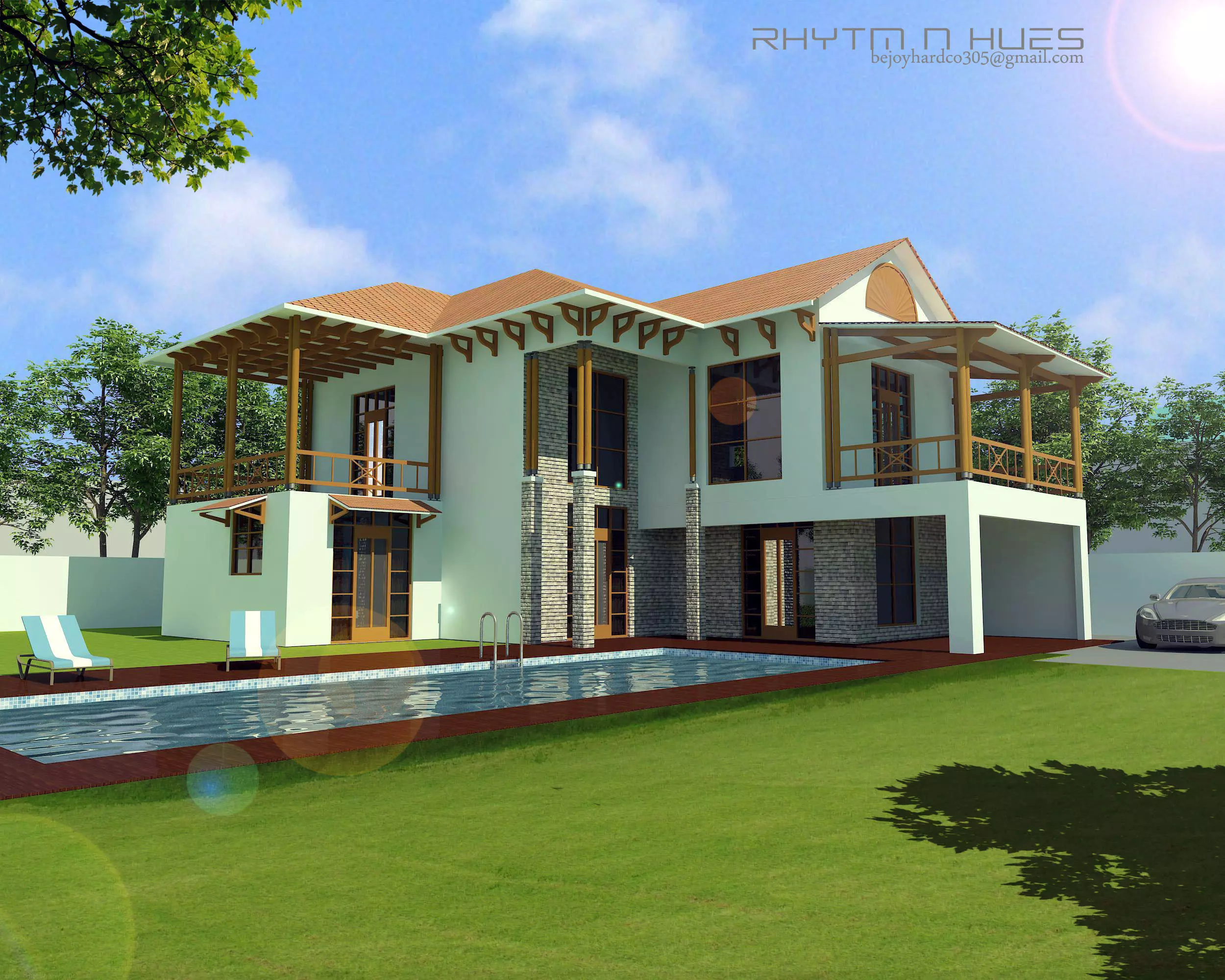 Villa Bejoy Free 3D model
