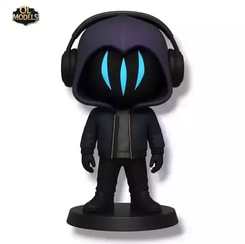 Omen Chibi Figure Valorant 3D Model