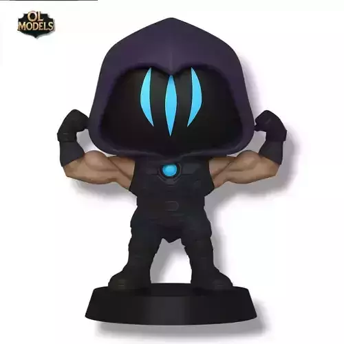 Omen Chibi Figure Valorant 3D Model