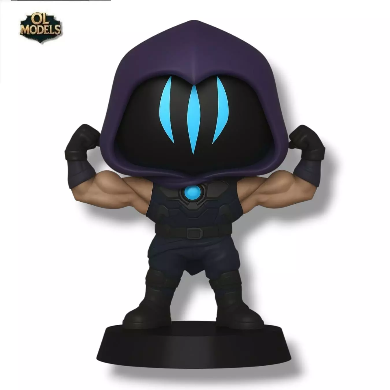 Omen Chibi Figure Valorant 3D Model 3D print model