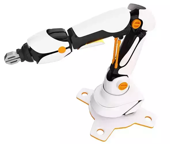 mechanical arm Low-poly 3D model