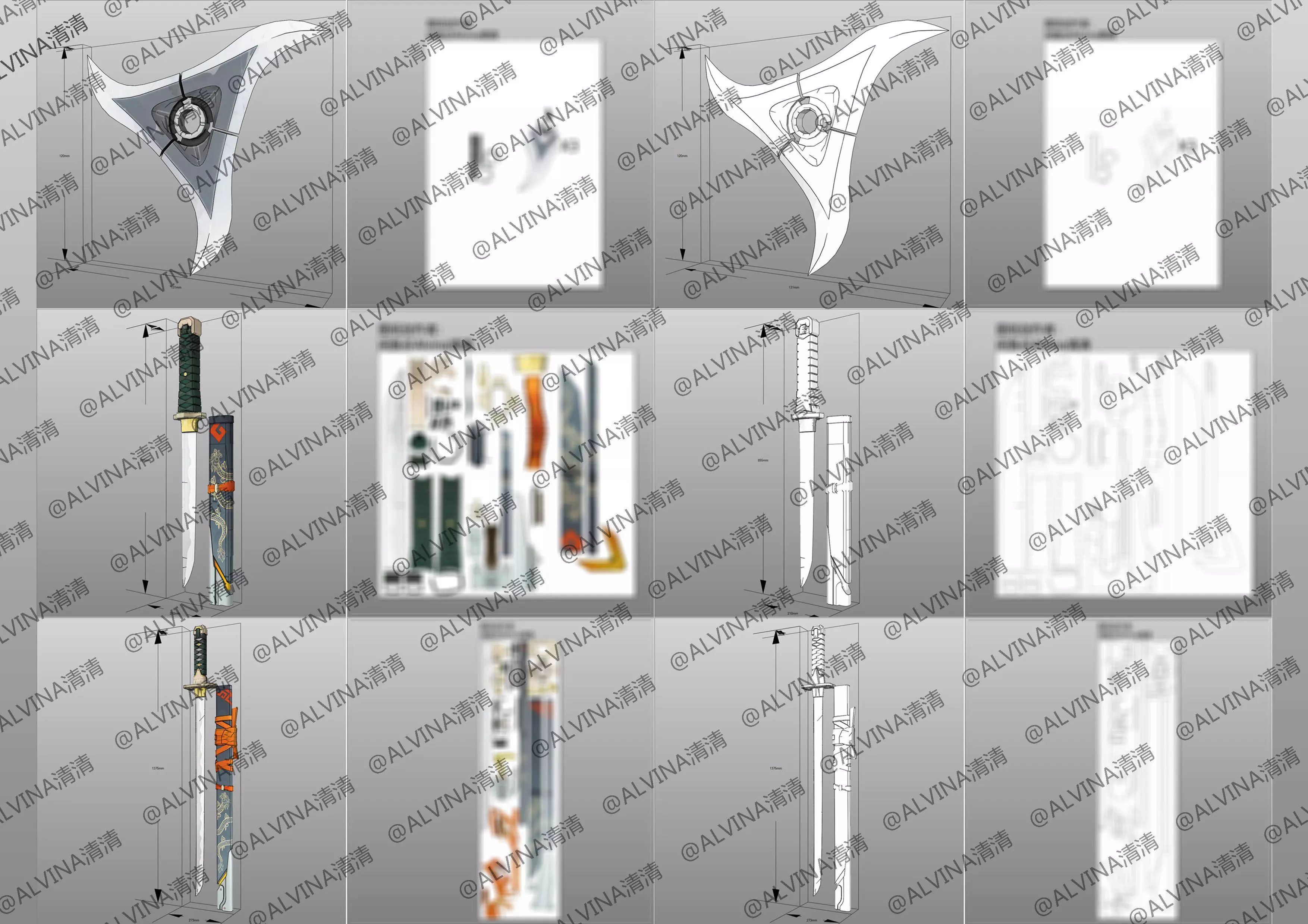 Overwatch Young Genji Armor - DIY Cosplay Pepakura Foam Template Low-poly 3D model_10