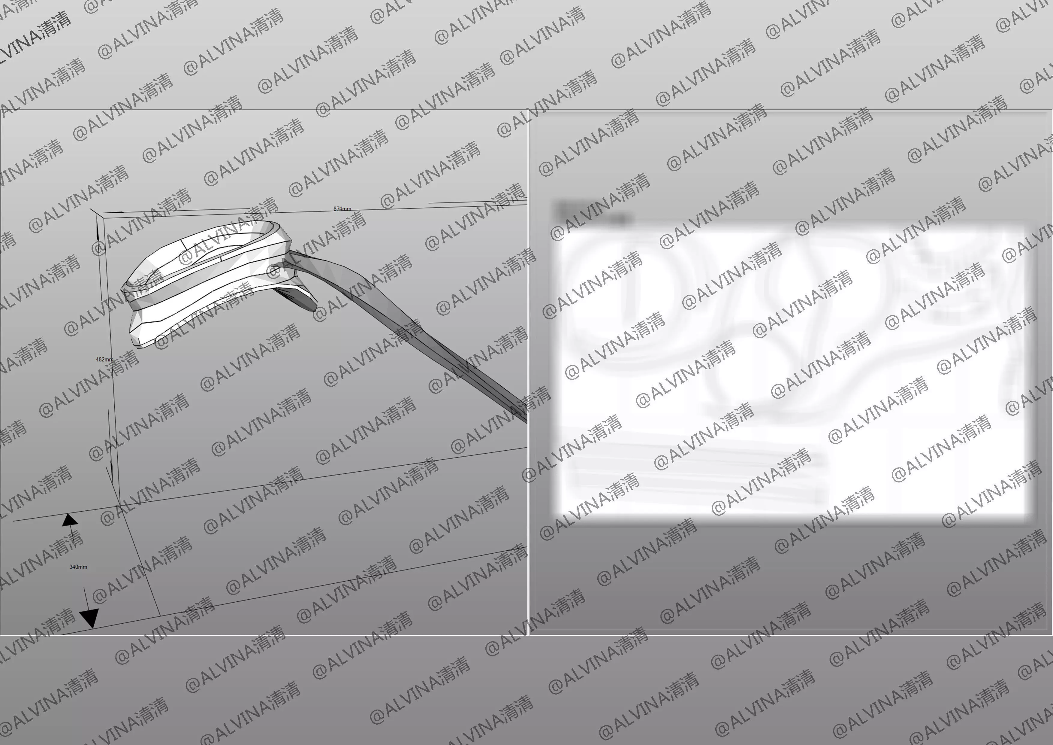 Overwatch Young Genji Armor - DIY Cosplay Pepakura Foam Template Low-poly 3D model_16