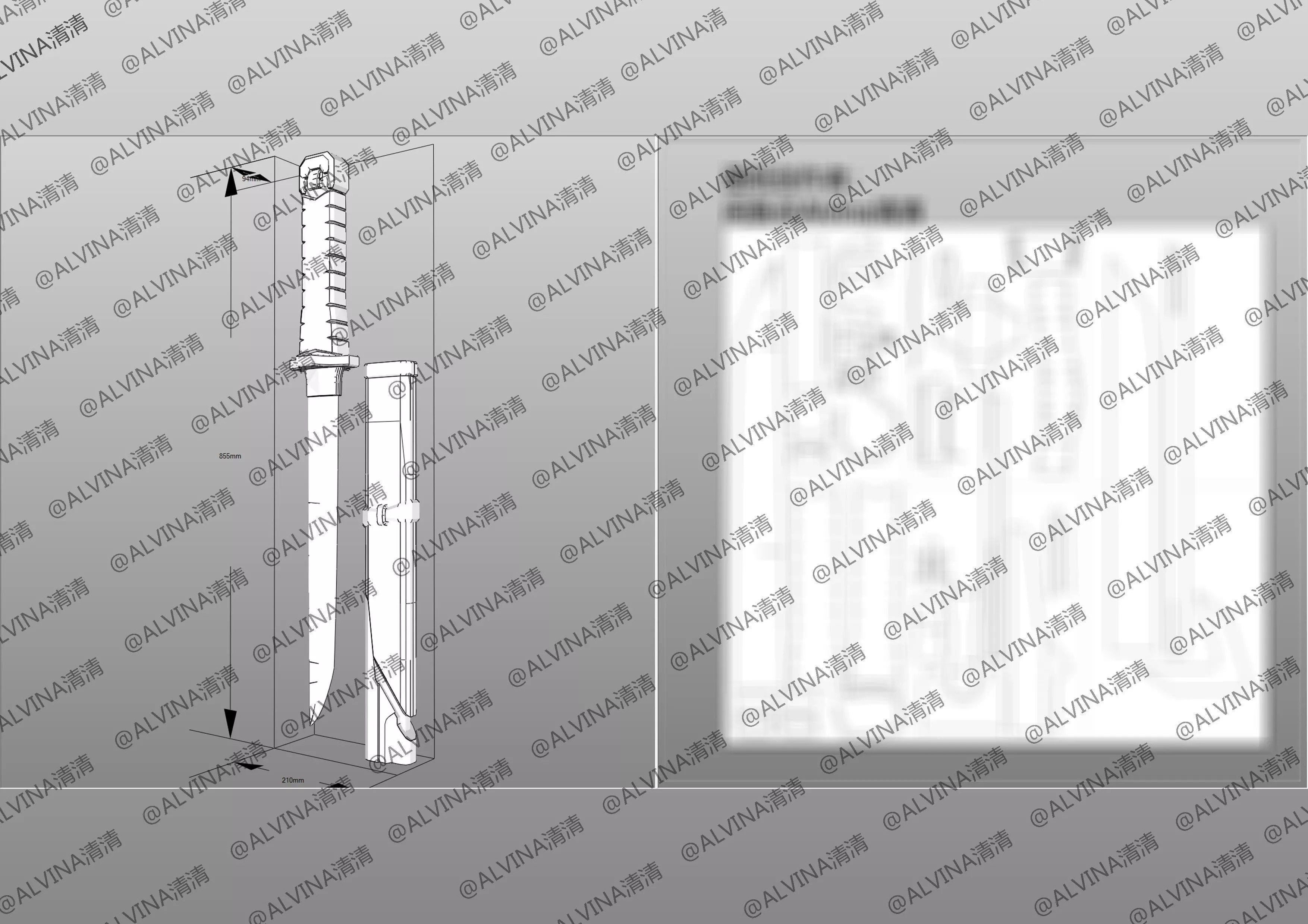 Overwatch Young Genji Armor - DIY Cosplay Pepakura Foam Template Low-poly 3D model_32