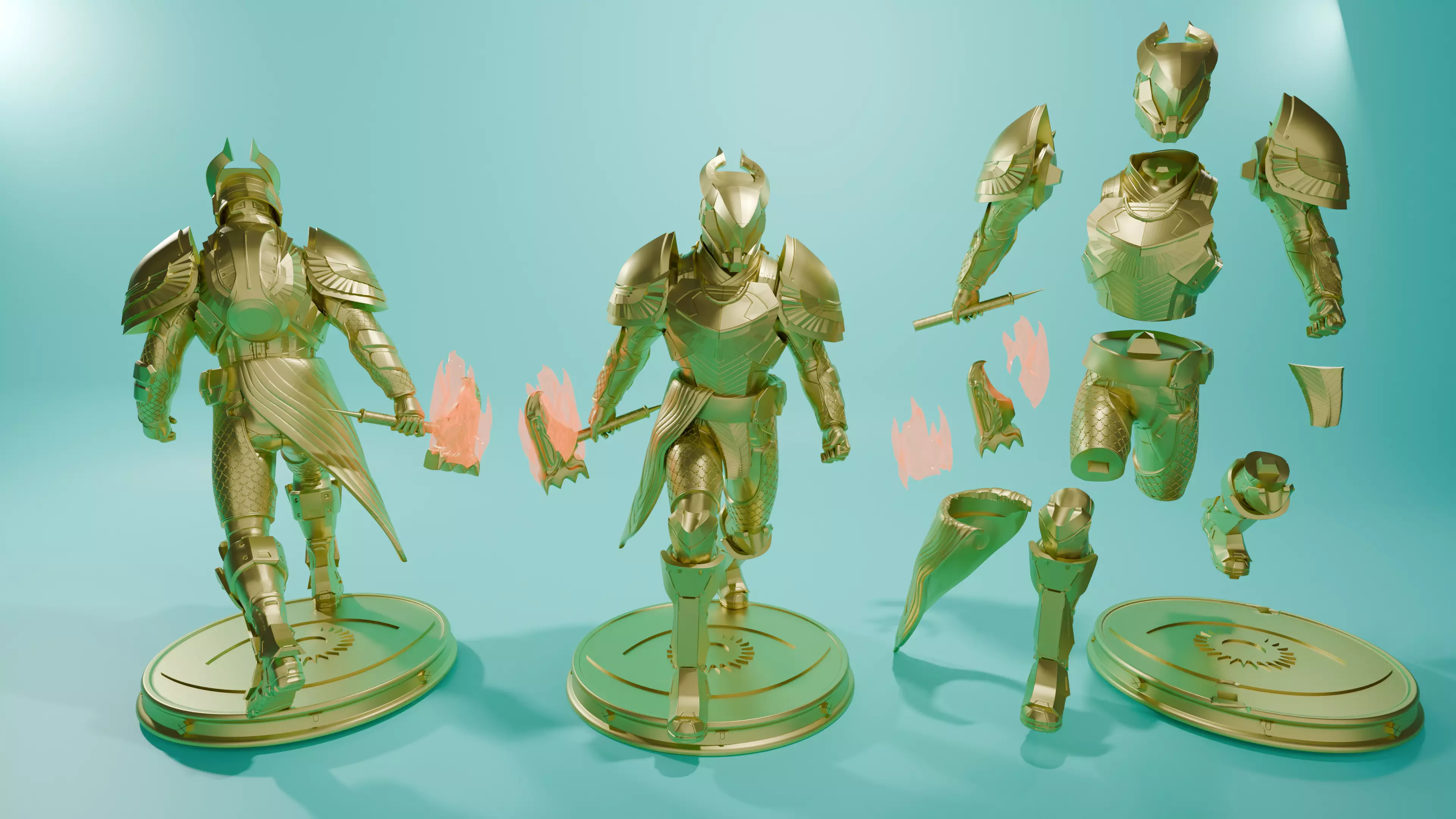 DESTINY - TITAN ARMOR Osiris  3D print model_2