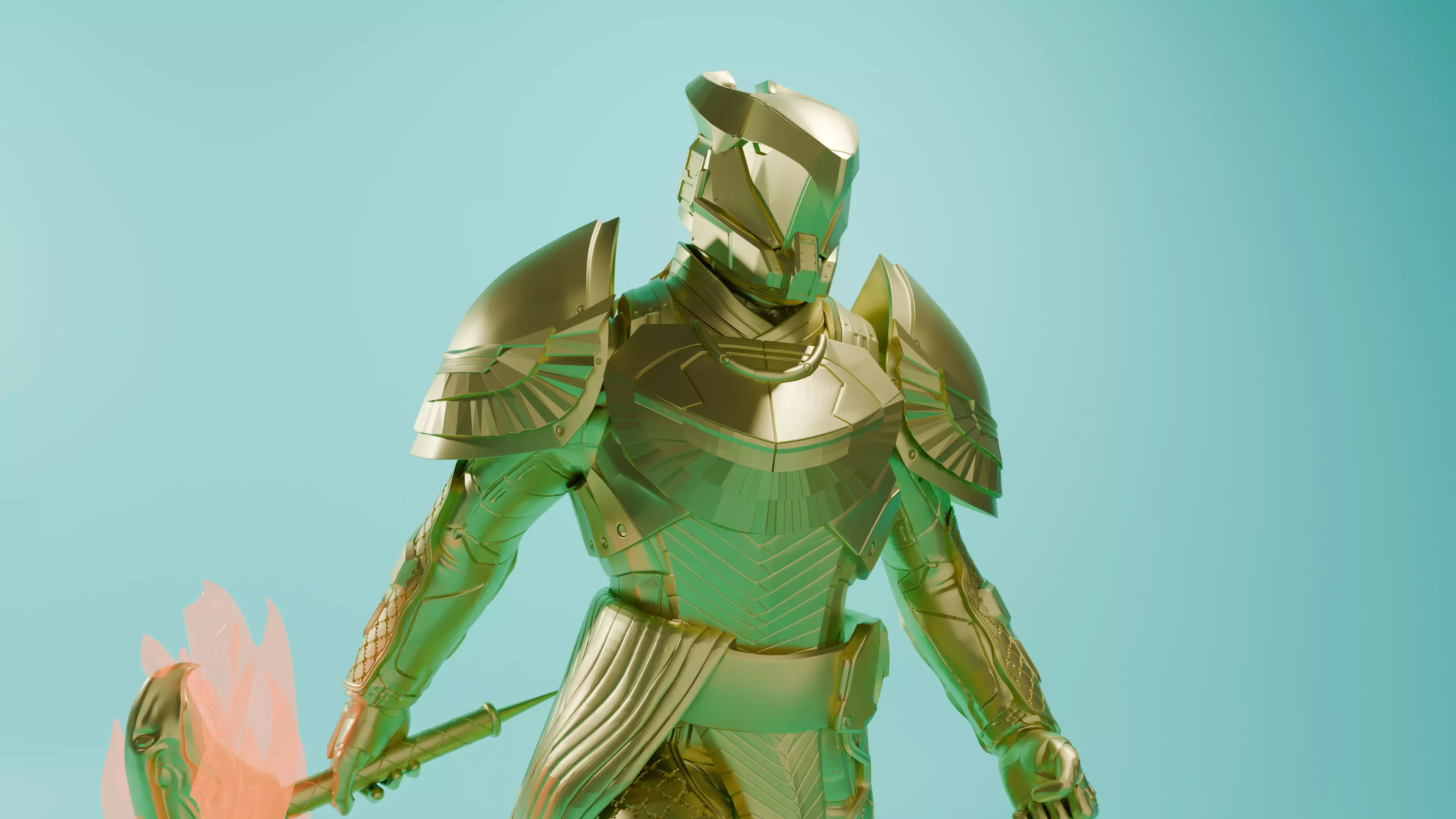 DESTINY - TITAN ARMOR Osiris  3D print model_7