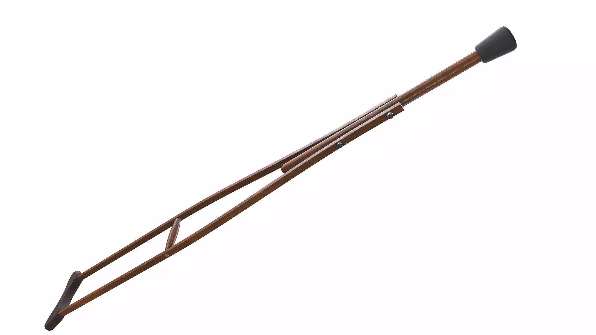 Old Wooden Crutch Low-poly PBR Low-poly 3D model_15