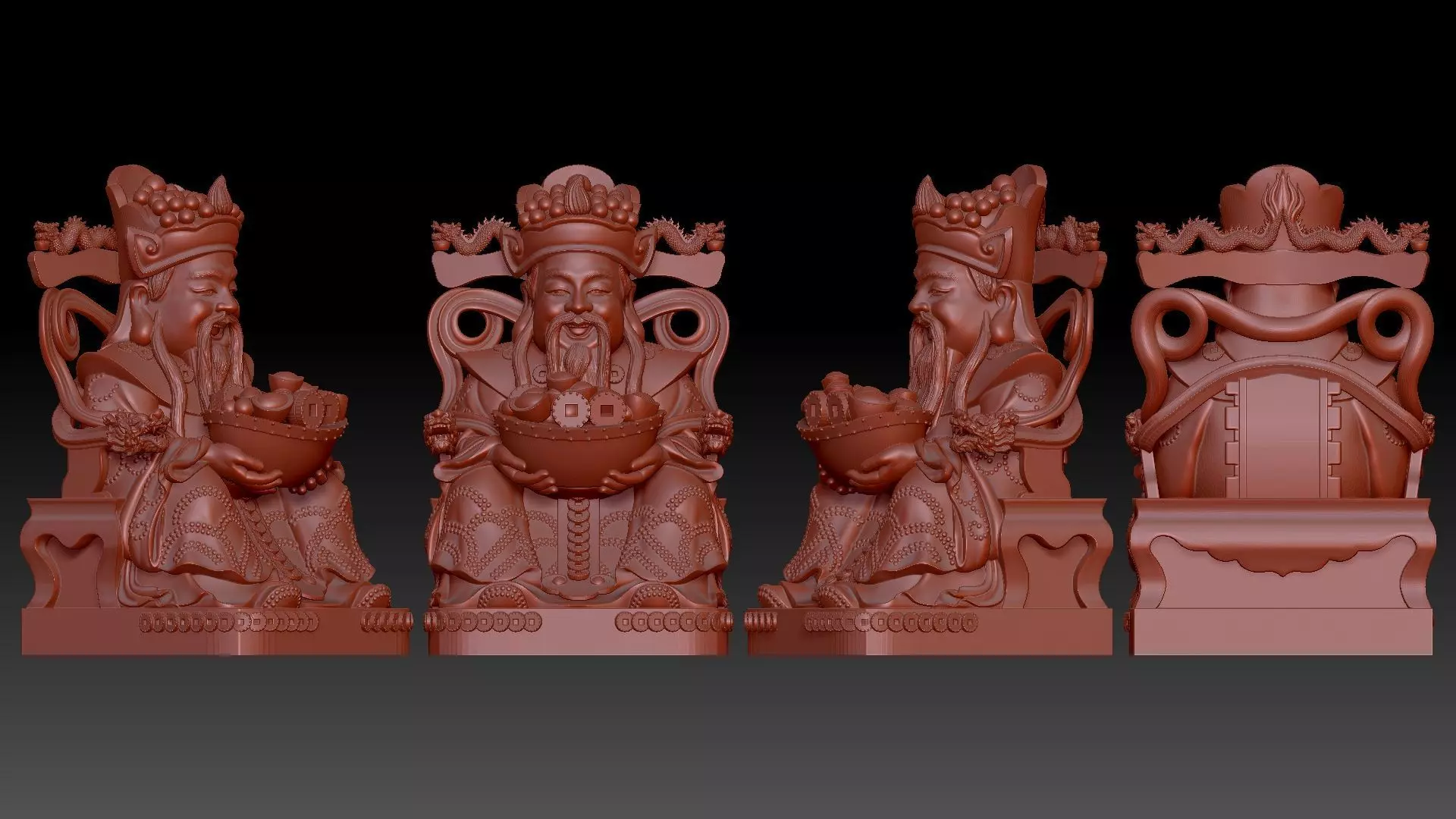 god of Wealth 3D print model_8