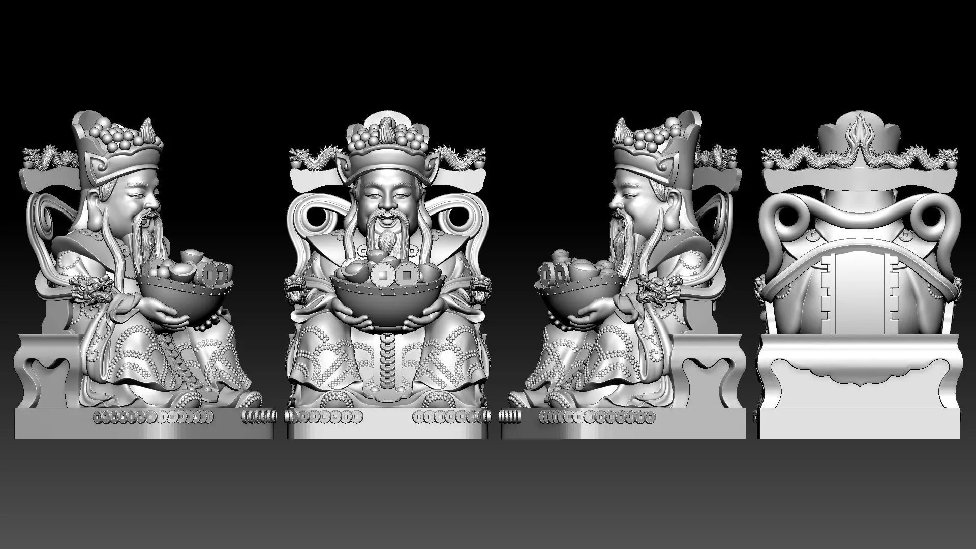 god of Wealth 3D print model_12