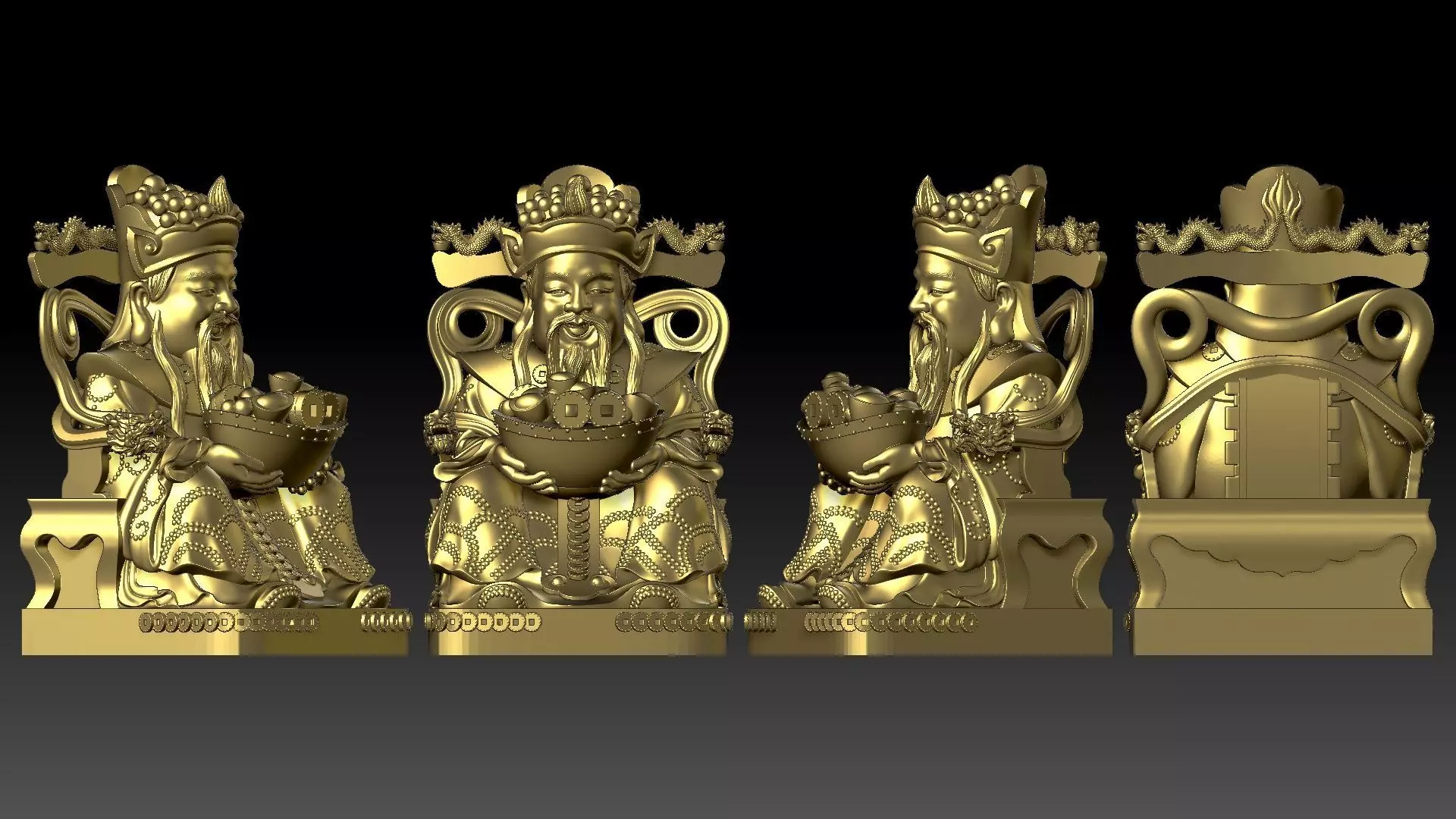 god of Wealth 3D print model_7
