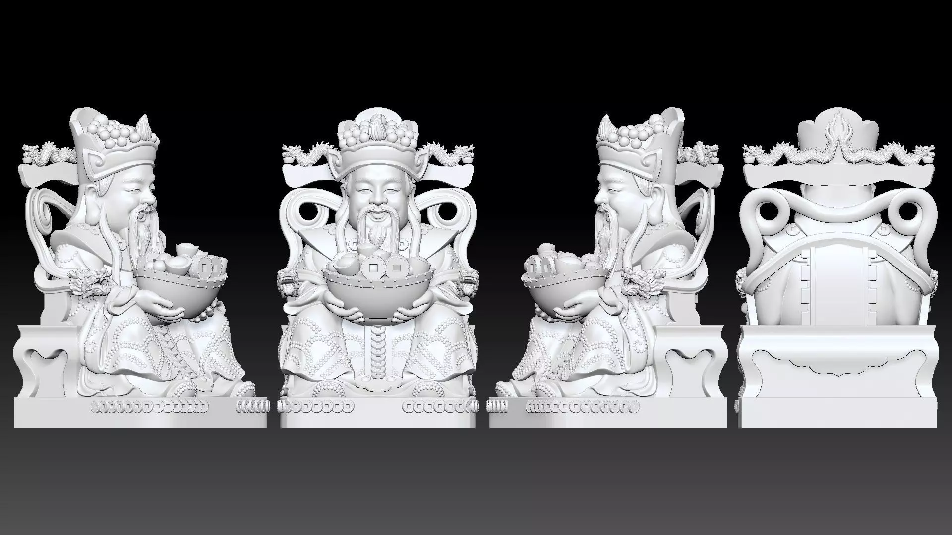 god of Wealth 3D print model_6