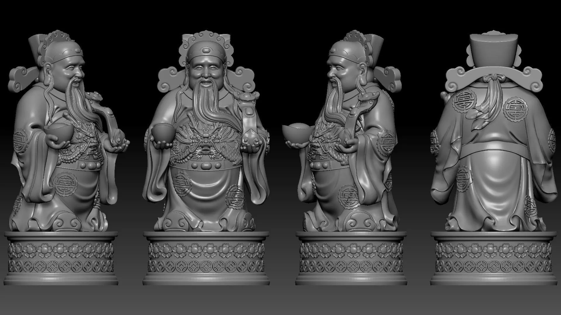 god of Wealth 3D print model_10