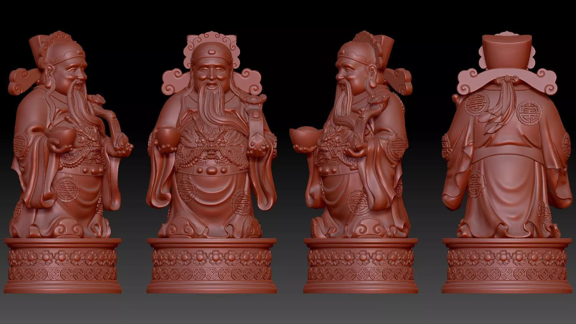 god of Wealth 3D print model_8