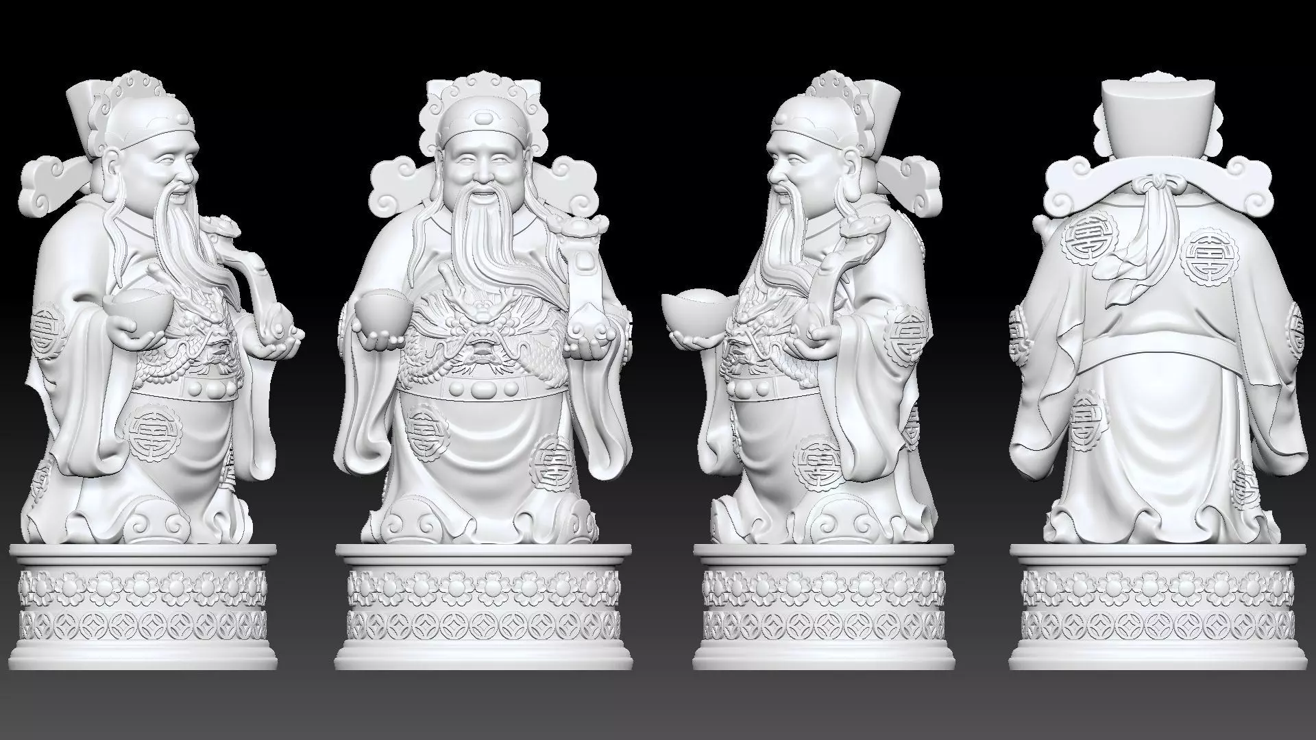 god of Wealth 3D print model_6