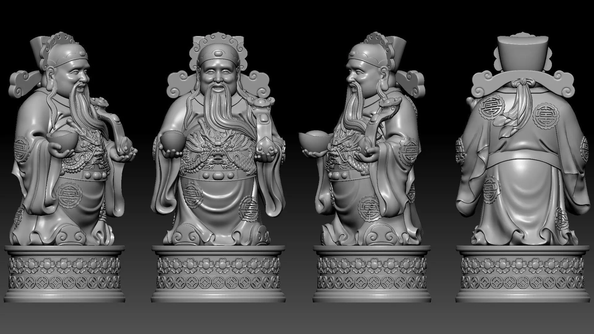 god of Wealth 3D print model_14