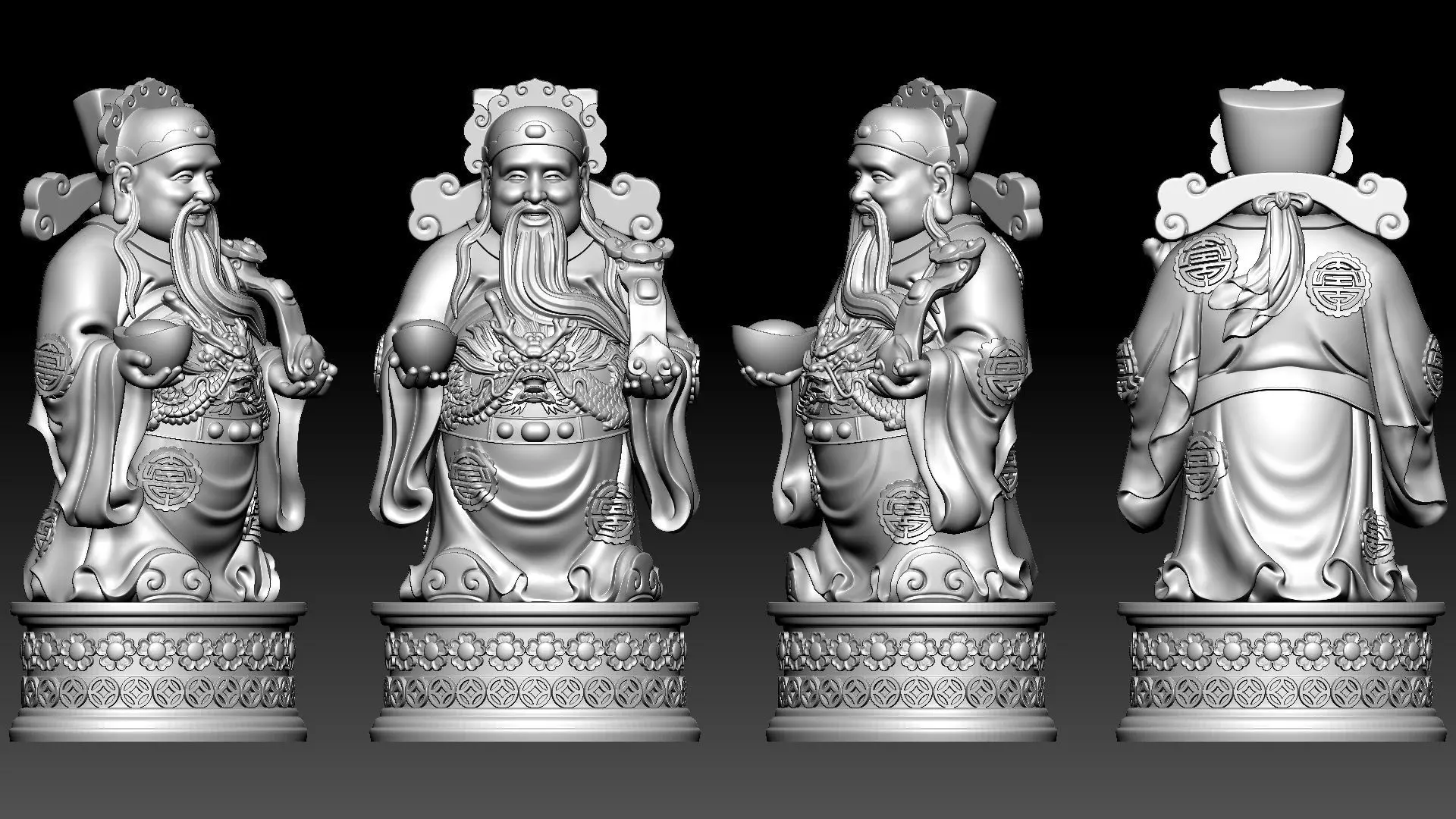 god of Wealth 3D print model_12