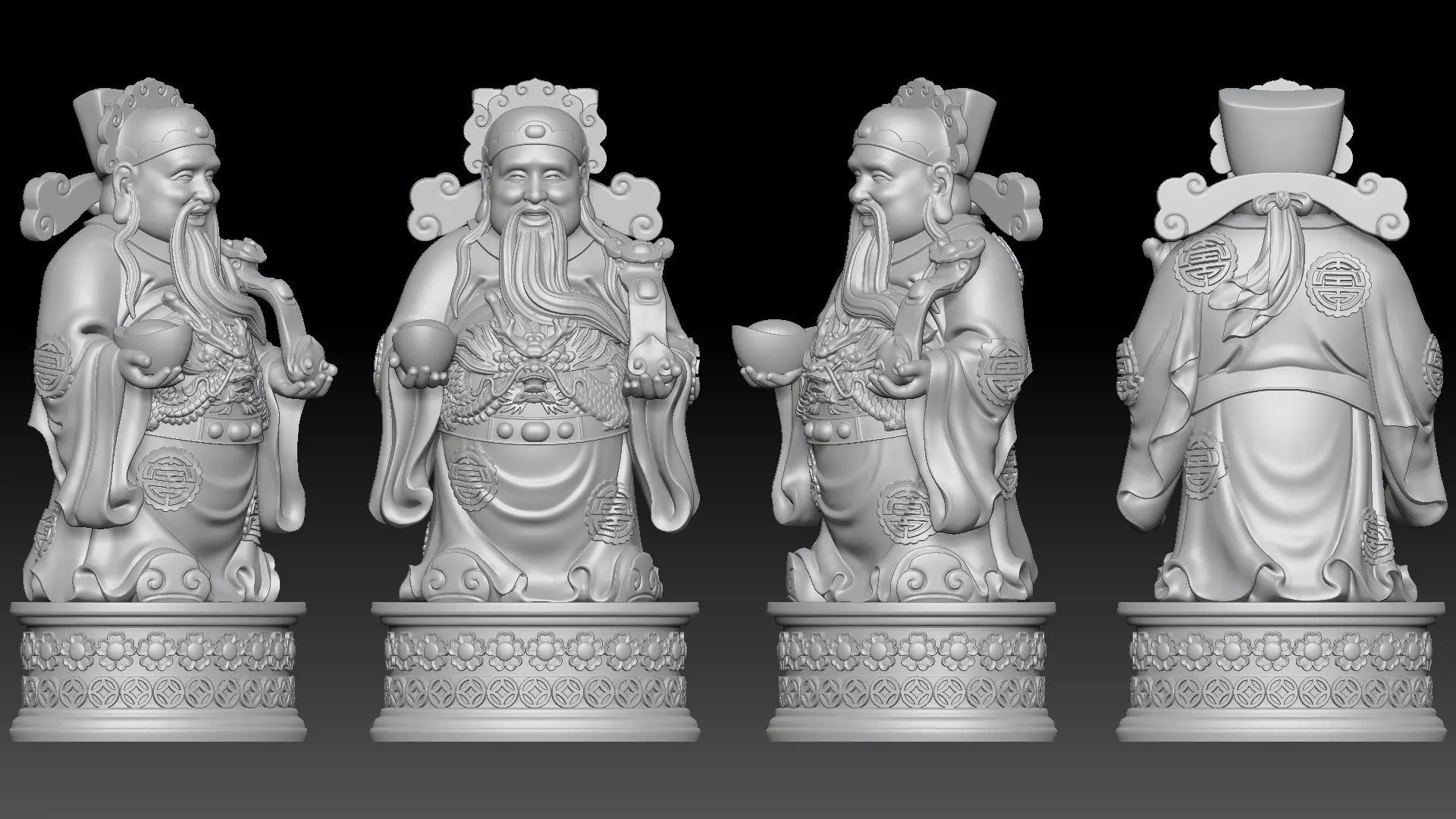 god of Wealth 3D print model_2