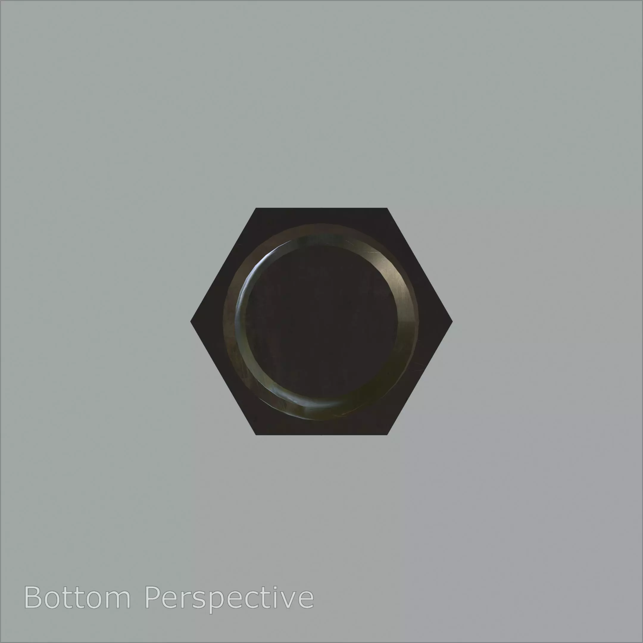 Steel Stained Hex M8 High Precision Bolt with 4K PBR Textures 3D model_4