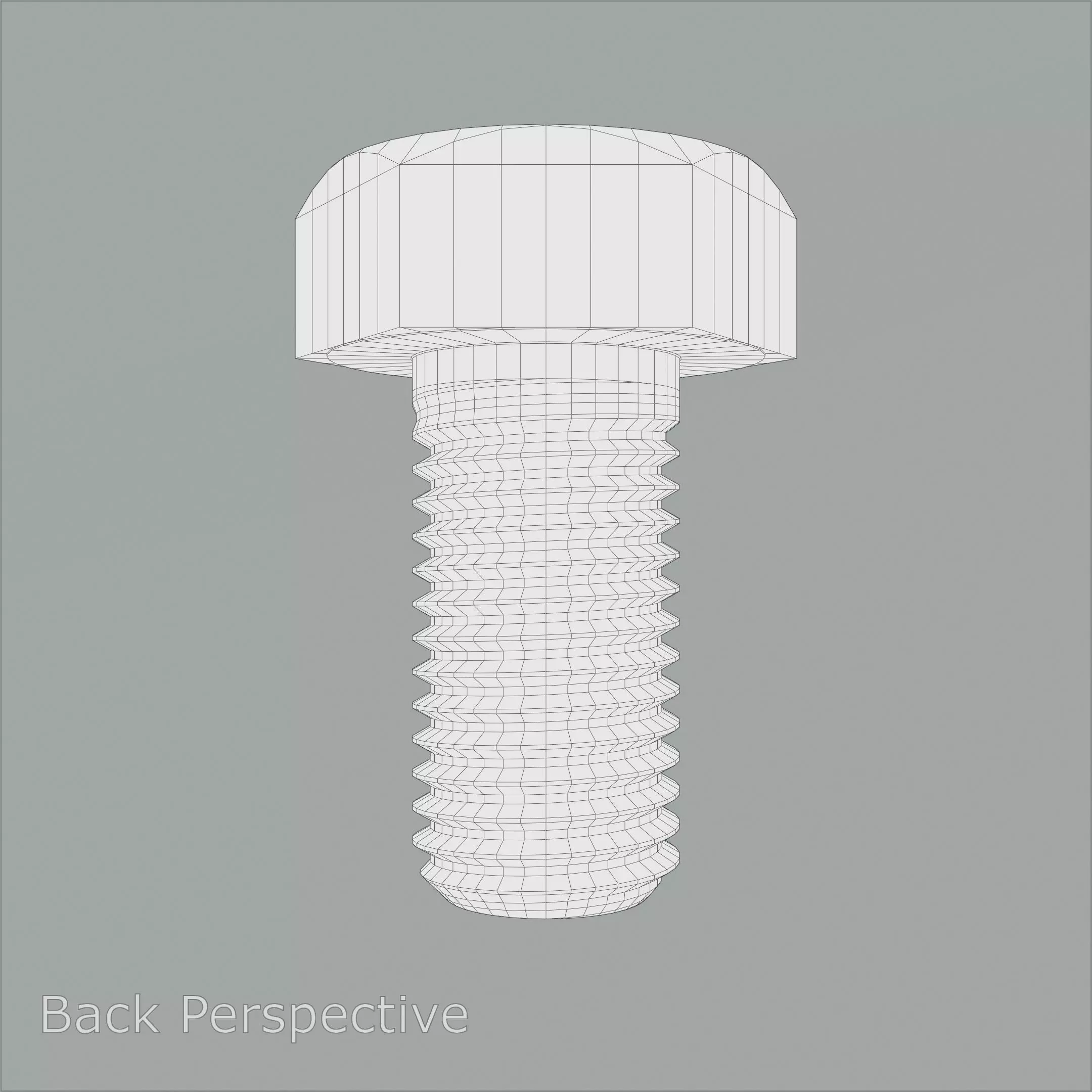 Steel Stained Hex M8 High Precision Bolt with 4K PBR Textures 3D model_11