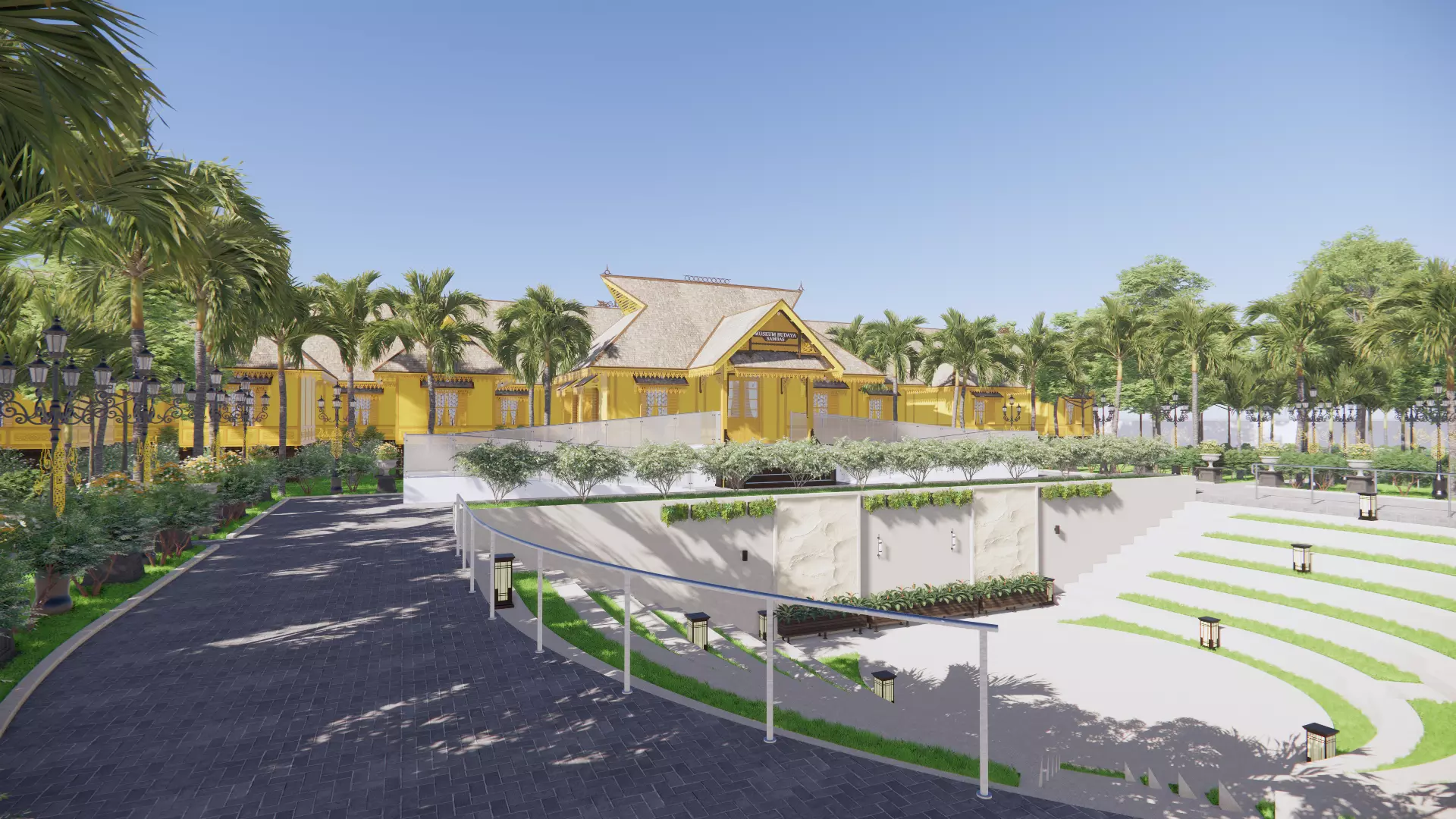 The Museum Building Of Sambas Cultural Centre 3D model_2