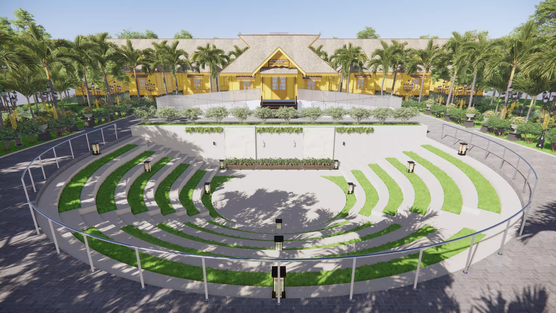 The Museum Building Of Sambas Cultural Centre 3D model_4