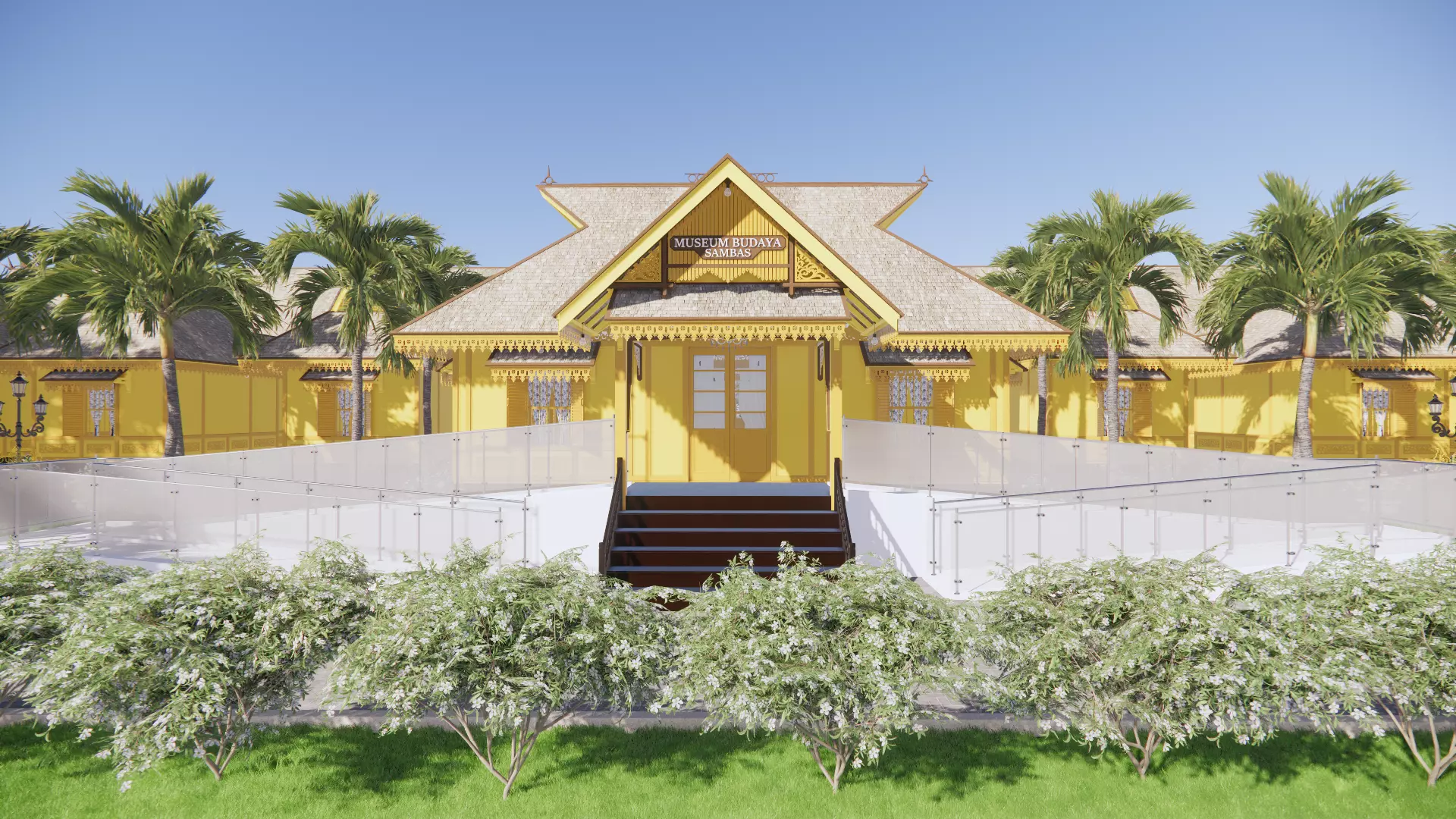 The Museum Building Of Sambas Cultural Centre 3D model_3
