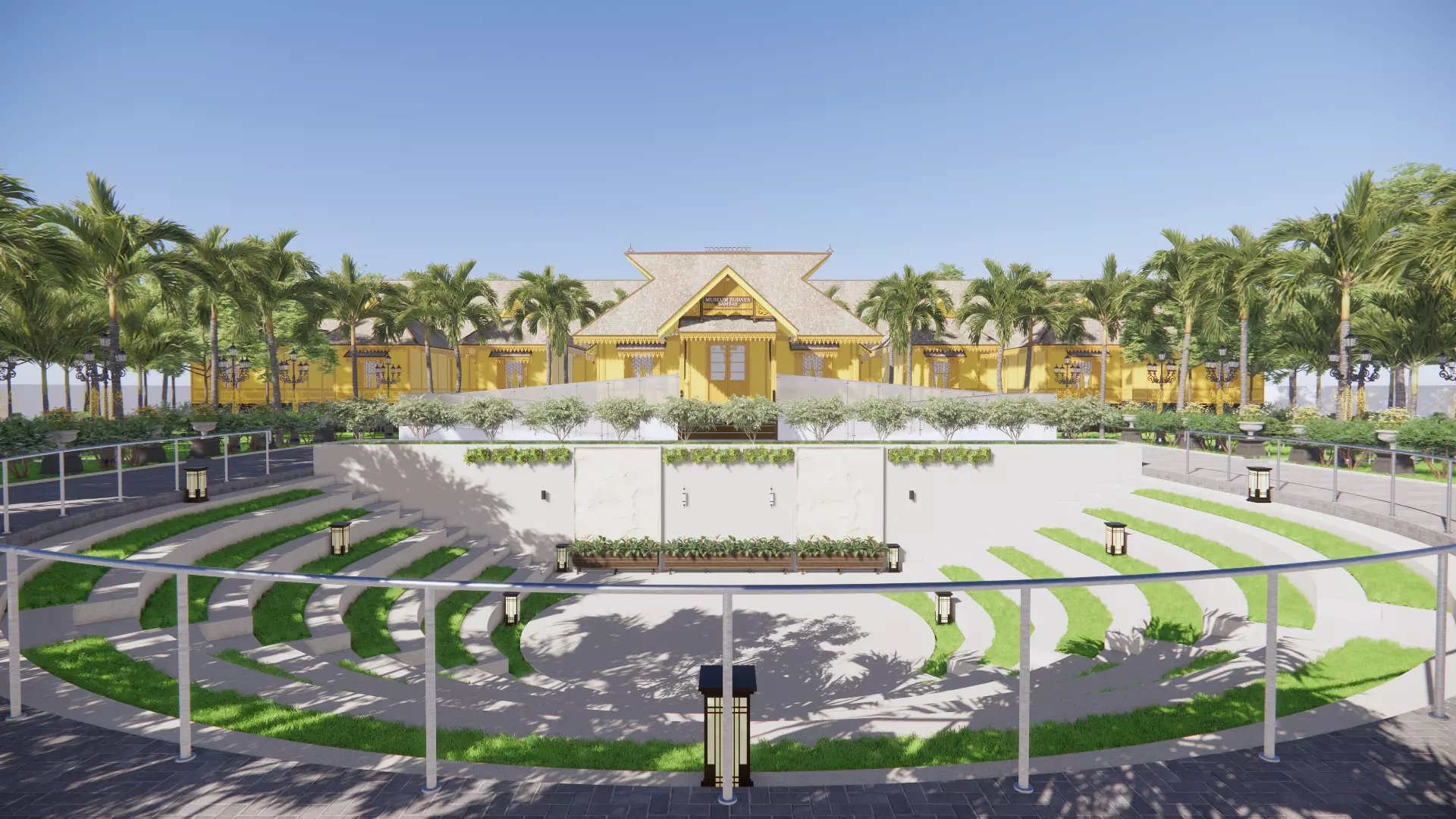 The Museum Building Of Sambas Cultural Centre 3D model_1