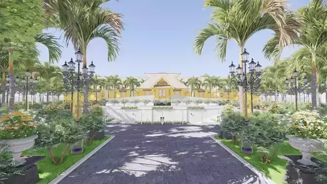 The Museum Building Of Sambas Cultural Centre 3D model