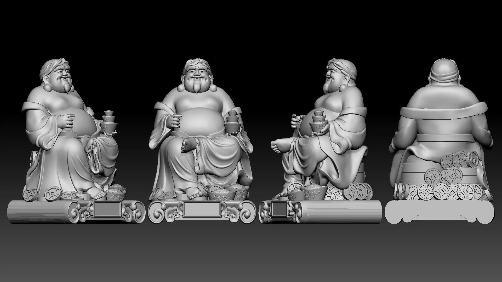 god of Wealth 3D print model_8