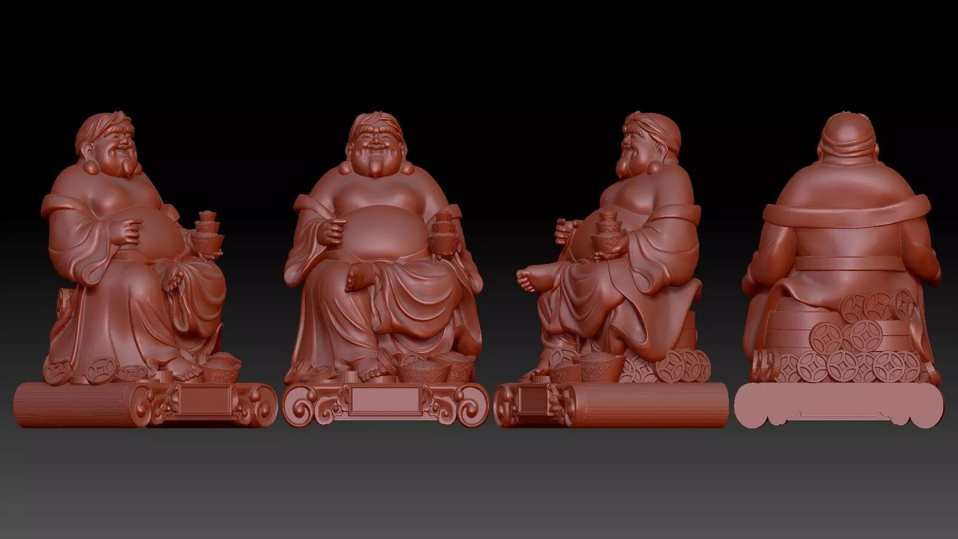 god of Wealth 3D print model_7