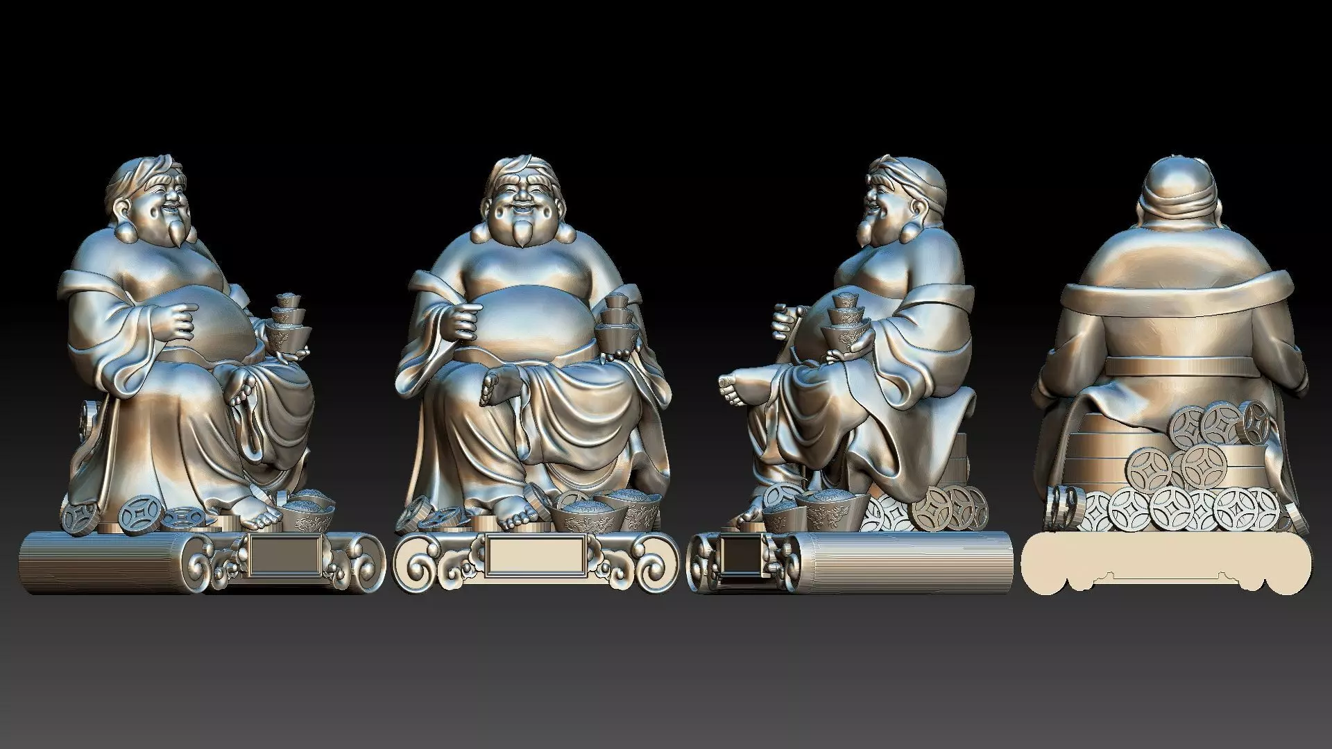 god of Wealth 3D print model_0