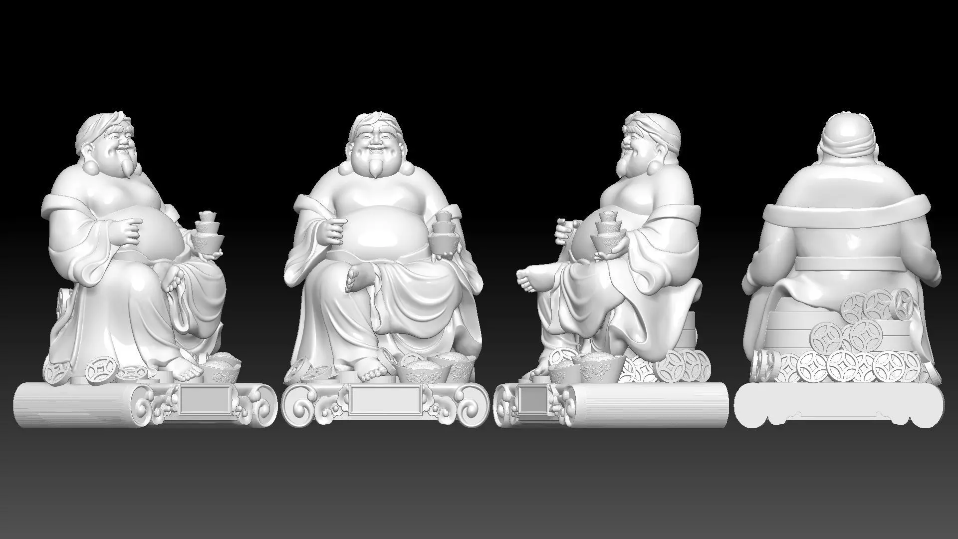 god of Wealth 3D print model_14