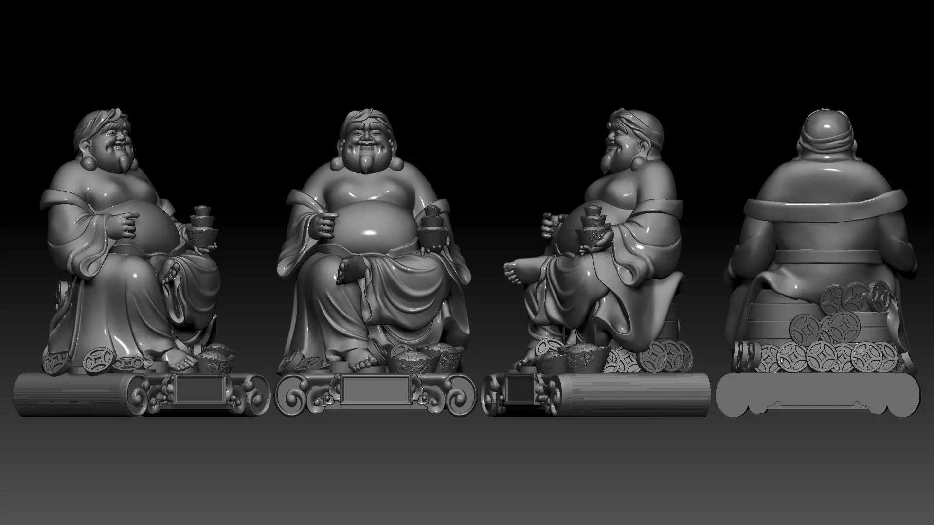 god of Wealth 3D print model_1