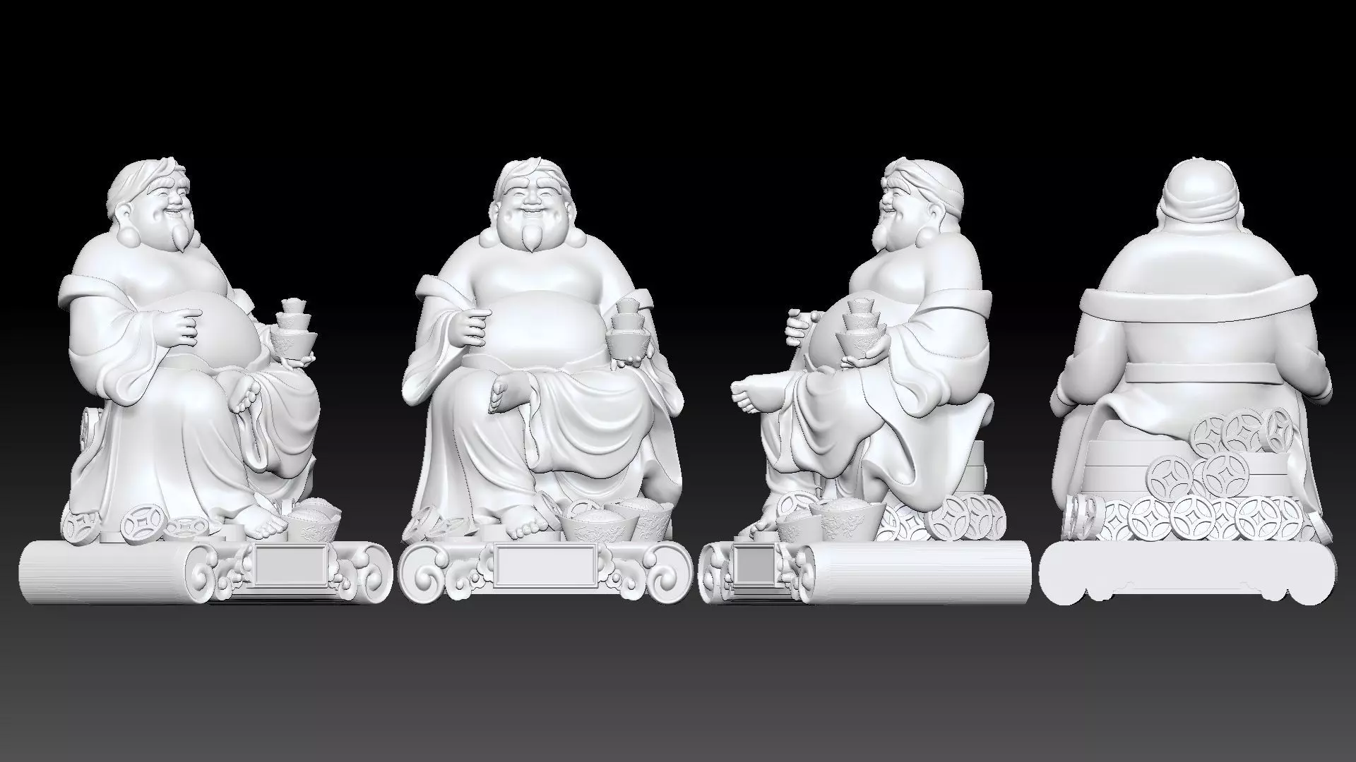 god of Wealth 3D print model_5