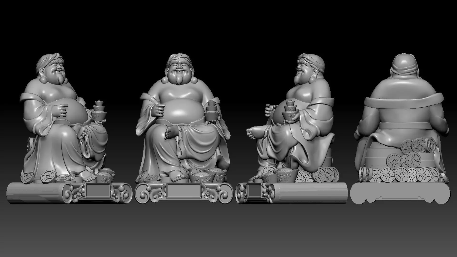 god of Wealth 3D print model_12