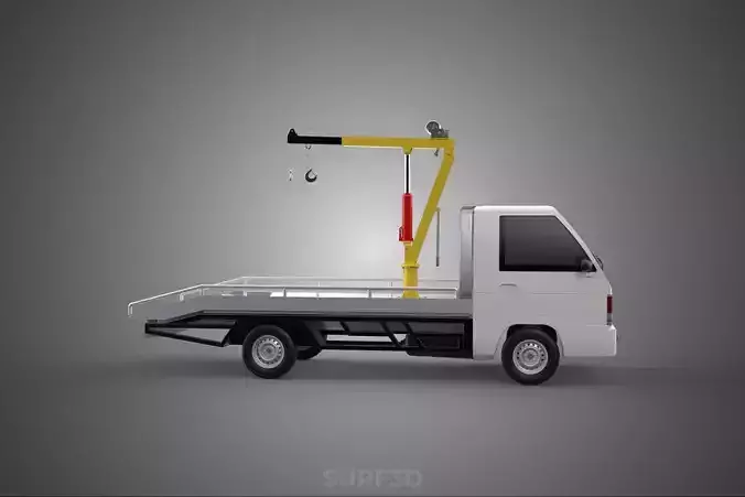 HYDRAULIC CRANE MANUAL HAND CRANK WINCH HOOK JIB TRUCK PICKUP