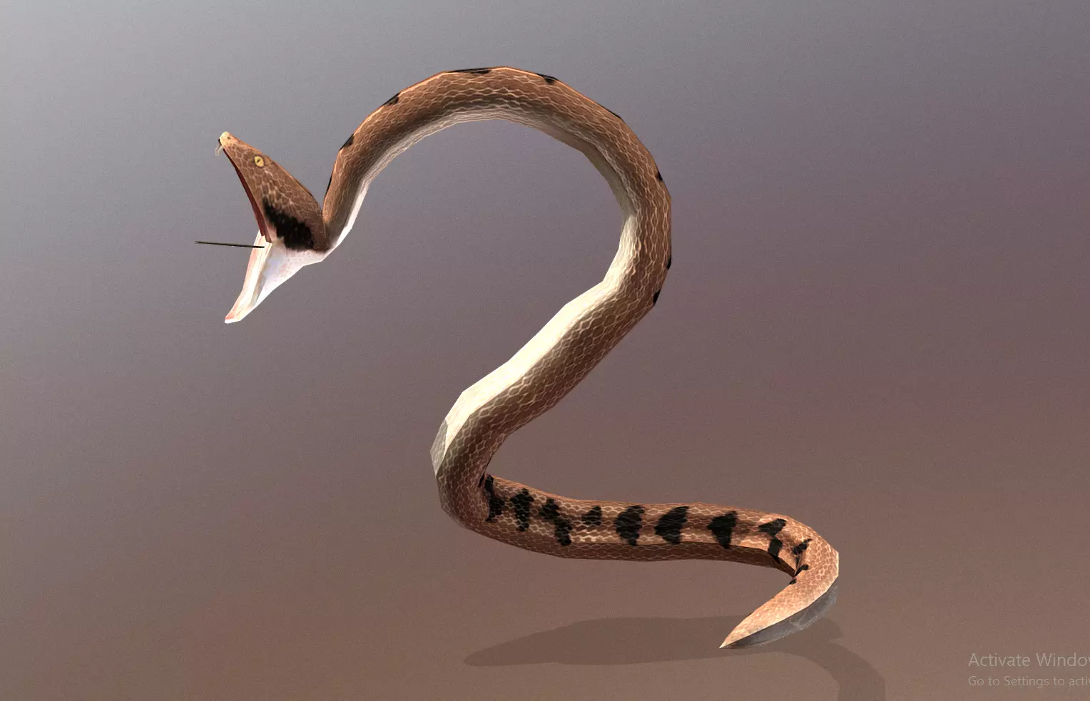 Sand Snake Attack Anihilation Animation 3D model_2