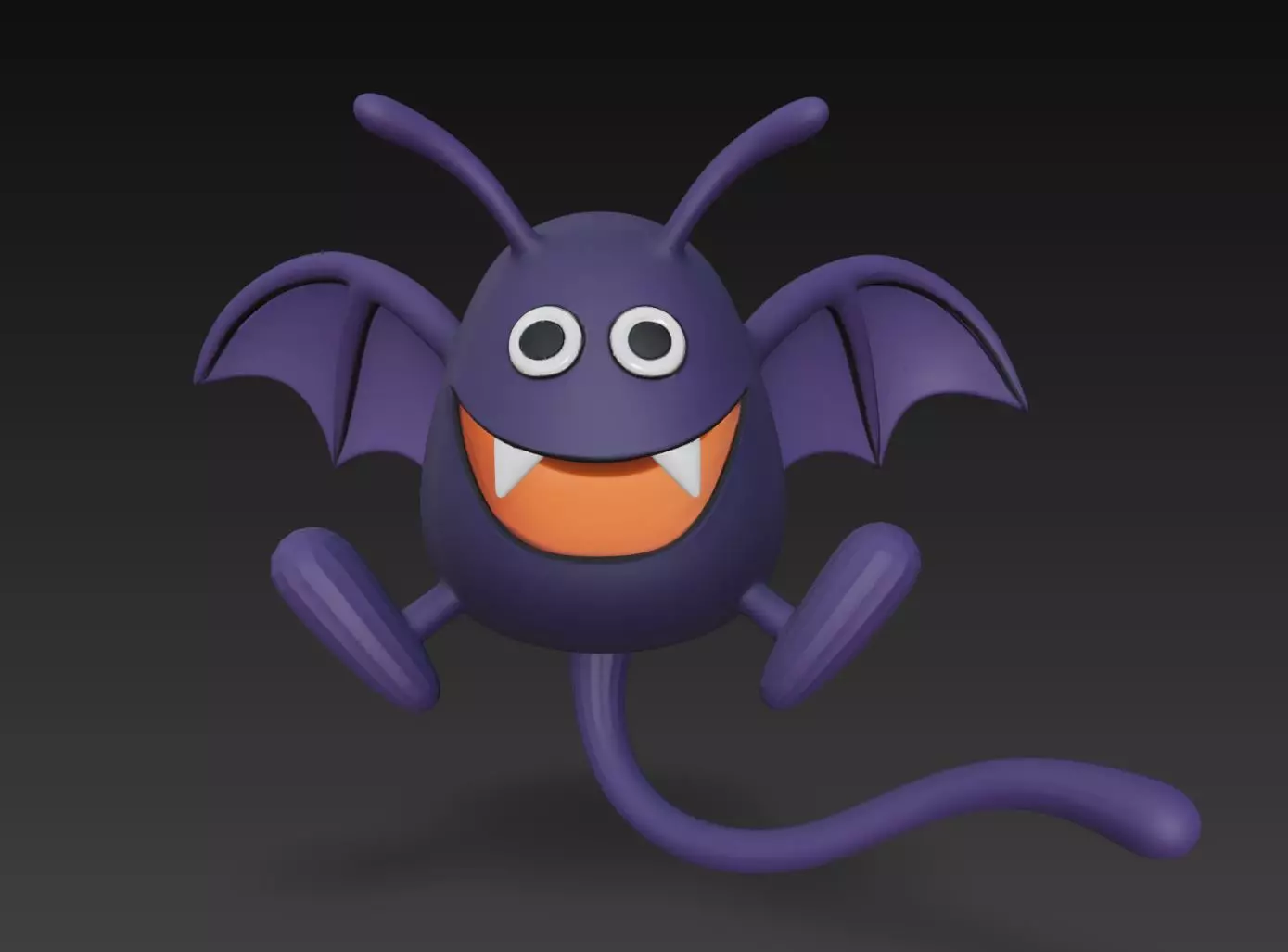 Dragon Quest Monster Dracky Bat STL ready to 3Dprint and DIY 3D print model_0