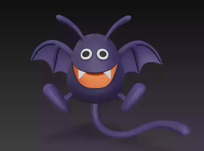 Dragon Quest Monster Dracky Bat STL ready to 3Dprint and DIY
