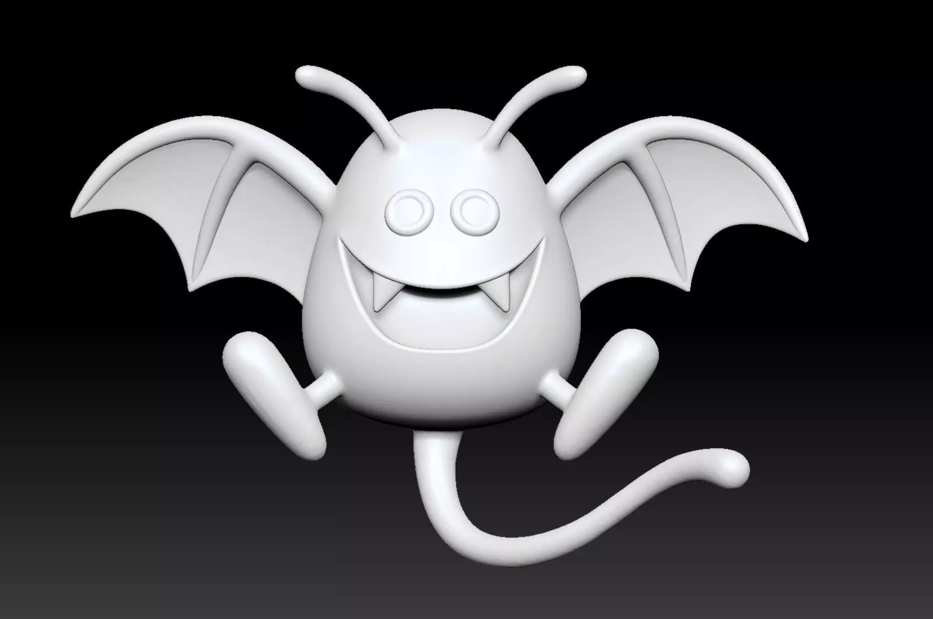 Dragon Quest Monster Dracky Bat STL ready to 3Dprint and DIY 3D print model_1
