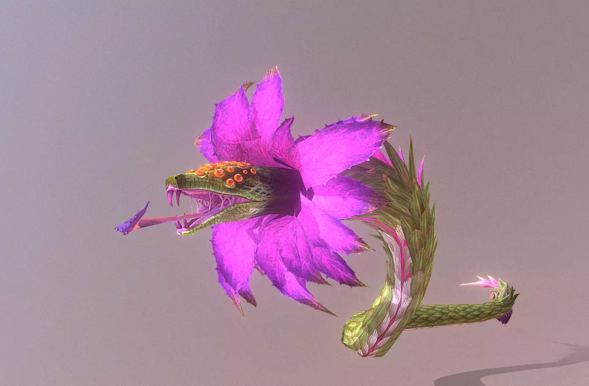Mythical SnakePlant Wild Plant 3D model_1