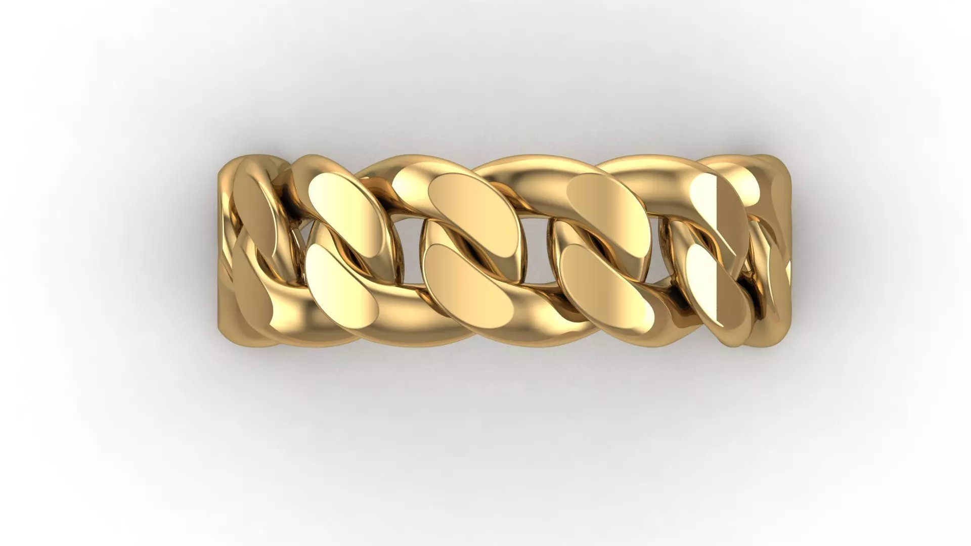 Cuban Link Chain Ring 7mm Wide 3D print model_6