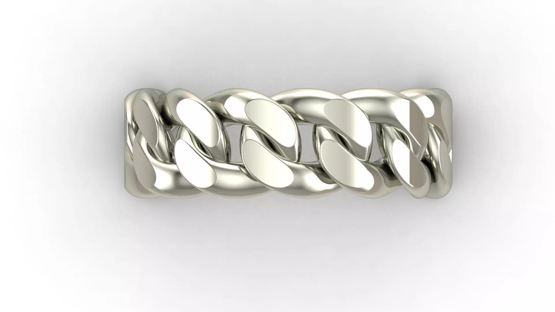 Cuban Link Chain Ring 7mm Wide 3D print model_5