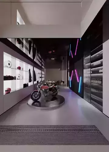 Underground audio-visual room 3D model
