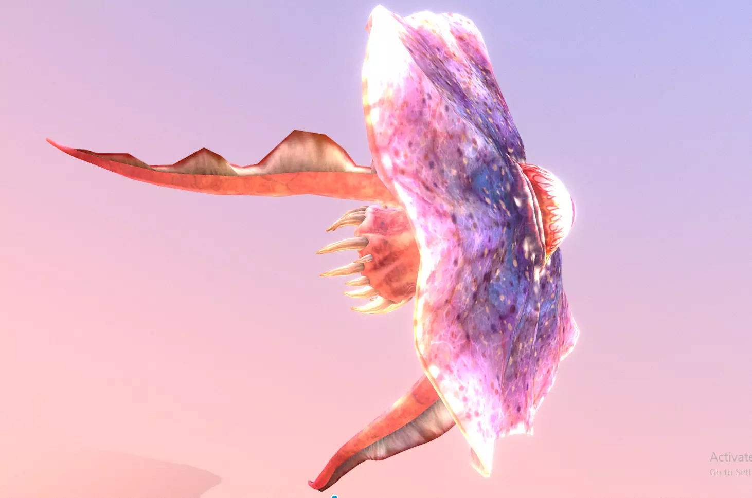 JellyFish seaMonster Mythical Creature Animation 3D model_1