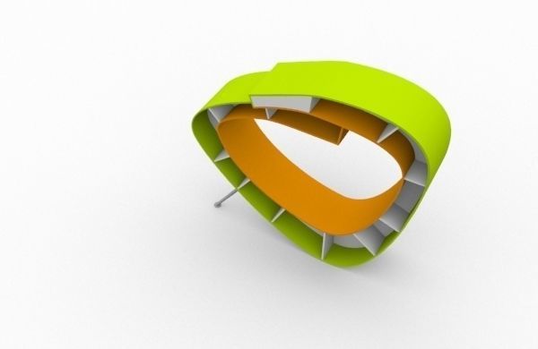 Book Case 3D model_4