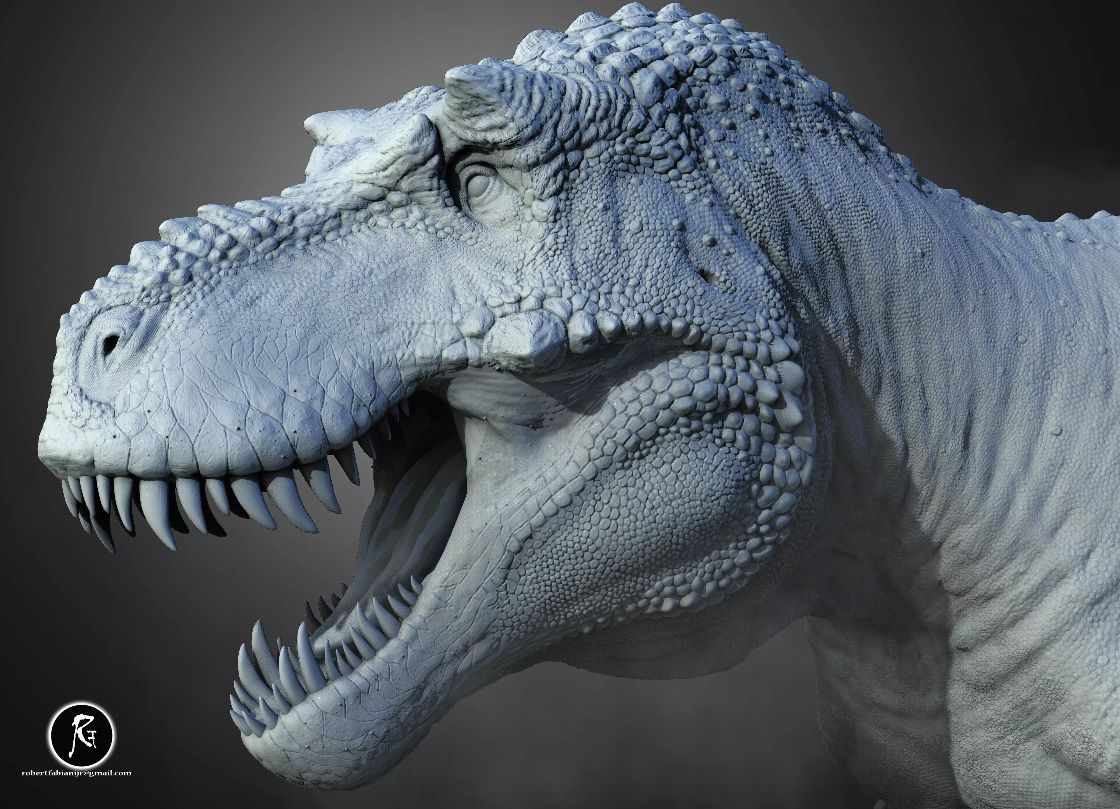 Tyrannosaurus rex Bulldozer Scotty 3D print model_0