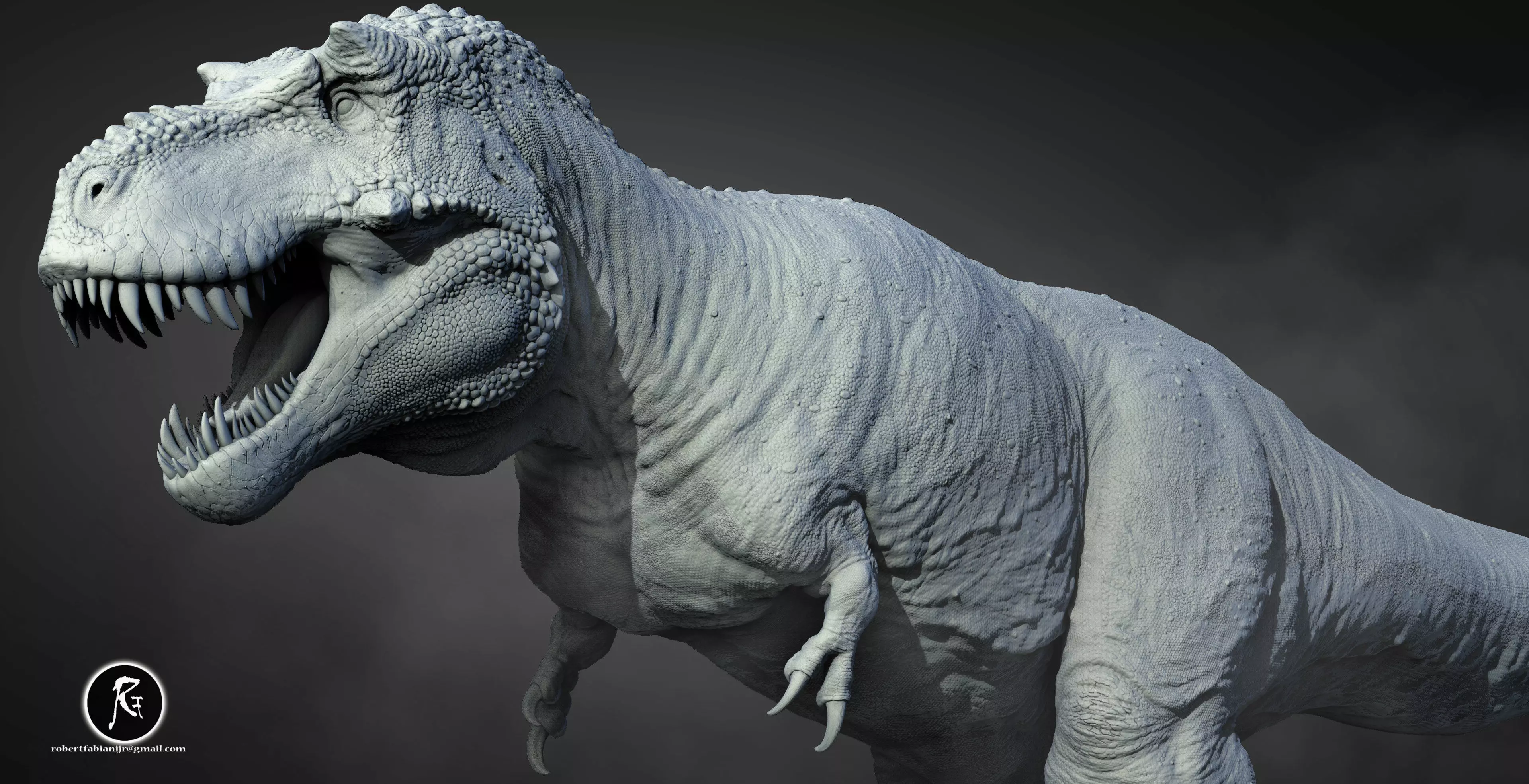 Tyrannosaurus rex Bulldozer Scotty 3D print model_1
