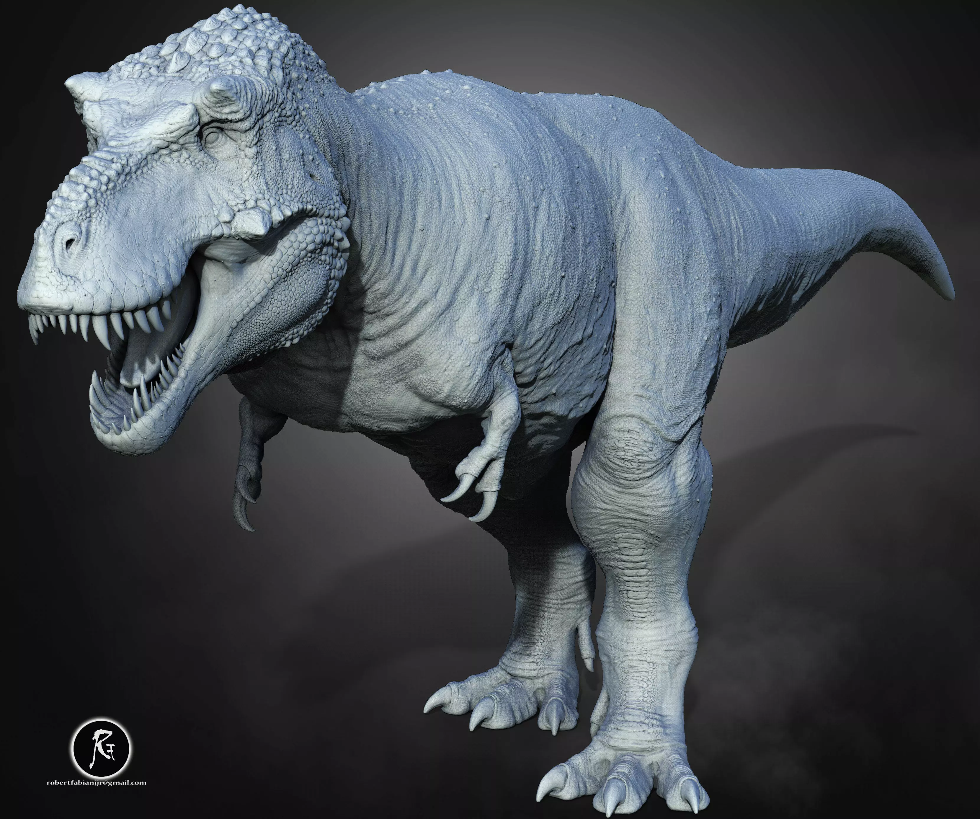 Tyrannosaurus rex Bulldozer Scotty 3D print model_3