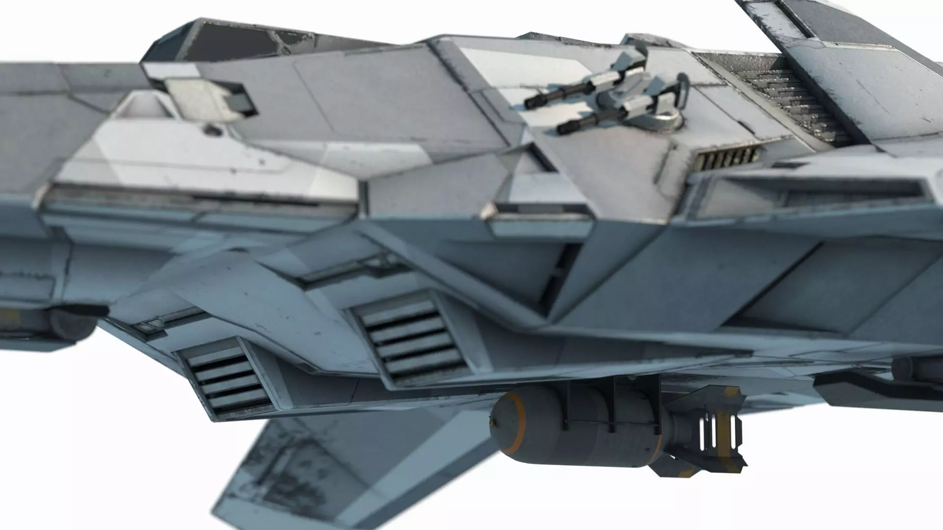 Future sci-fi fighter jets bombers 3D model_1